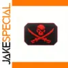 Pirate Skull PVC Patch with Hook and Loop