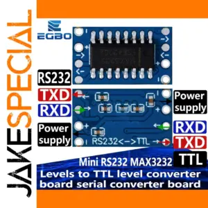 Mini RS232 to TTL Converter Board with MAX3232