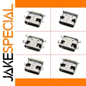 USB Type C Female Connectors Set (10pcs, 16 Pins)