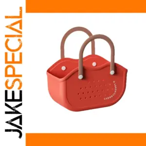 Red Waterproof Shower Storage Basket