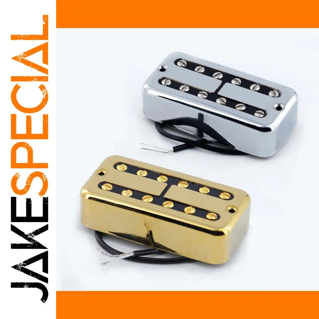 Gold and Chrome Humbucker Pickup for FT Guitars 1 Gold and Chrome Humbucker Pickup for FT Guitars
