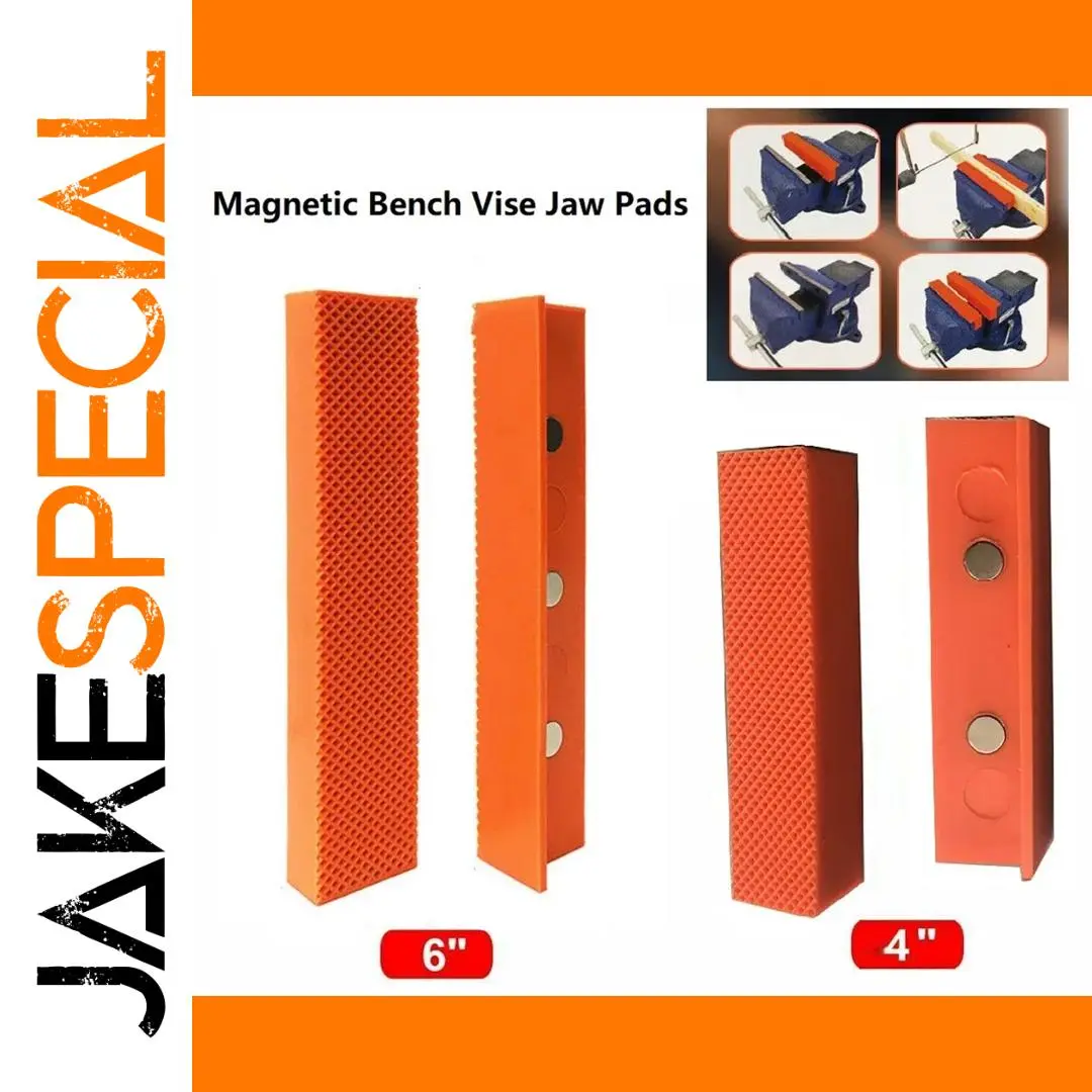 Magnetic Vise Jaw Pads for Workshop Safety 1 Magnetic Vise Jaw Pads for Workshop Safety
