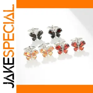 Butterfly Gemstone Cufflinks in Three Colors
