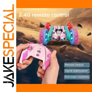 Vibrant 4WD Stunt Car with LED Tires