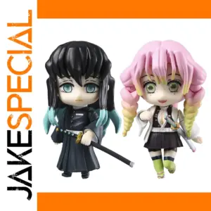 Vibrant Chibi Action Figures: Kanroji & Muichirou