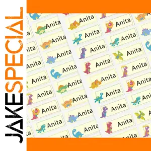 Personalized Dinosaur Name Stickers for Kids