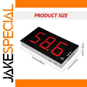 Digital Sound Level Meter with Bright Red LED Display