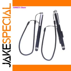 Eco-Friendly Black Capacitive Stylus for Touchscreens