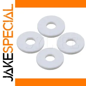 White Silica Gel Guitar Strap Locks Set