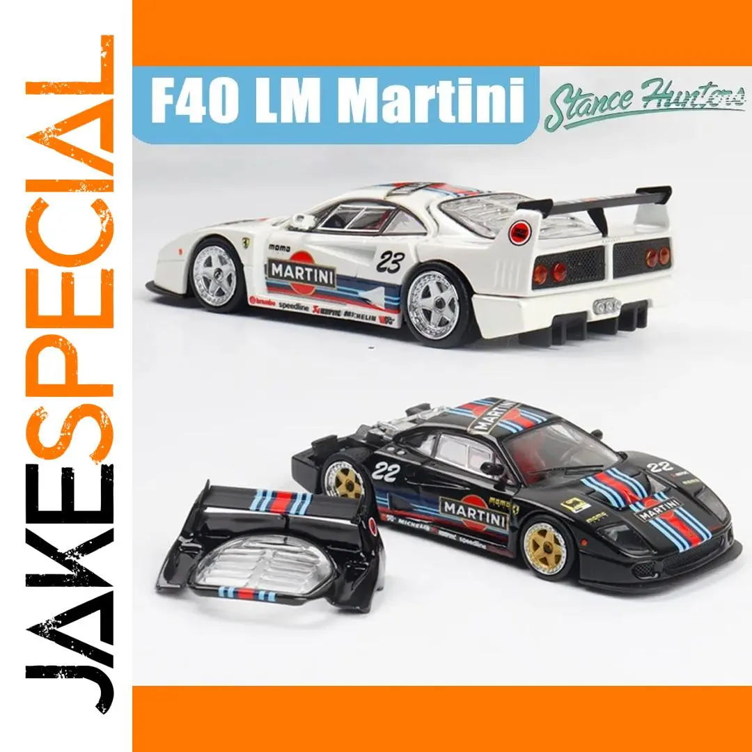 Ferrari F40 LM Martini Die-Cast Model 1:64 Scale 1 Ferrari F40 LM Martini Die-Cast Model 1:64 Scale