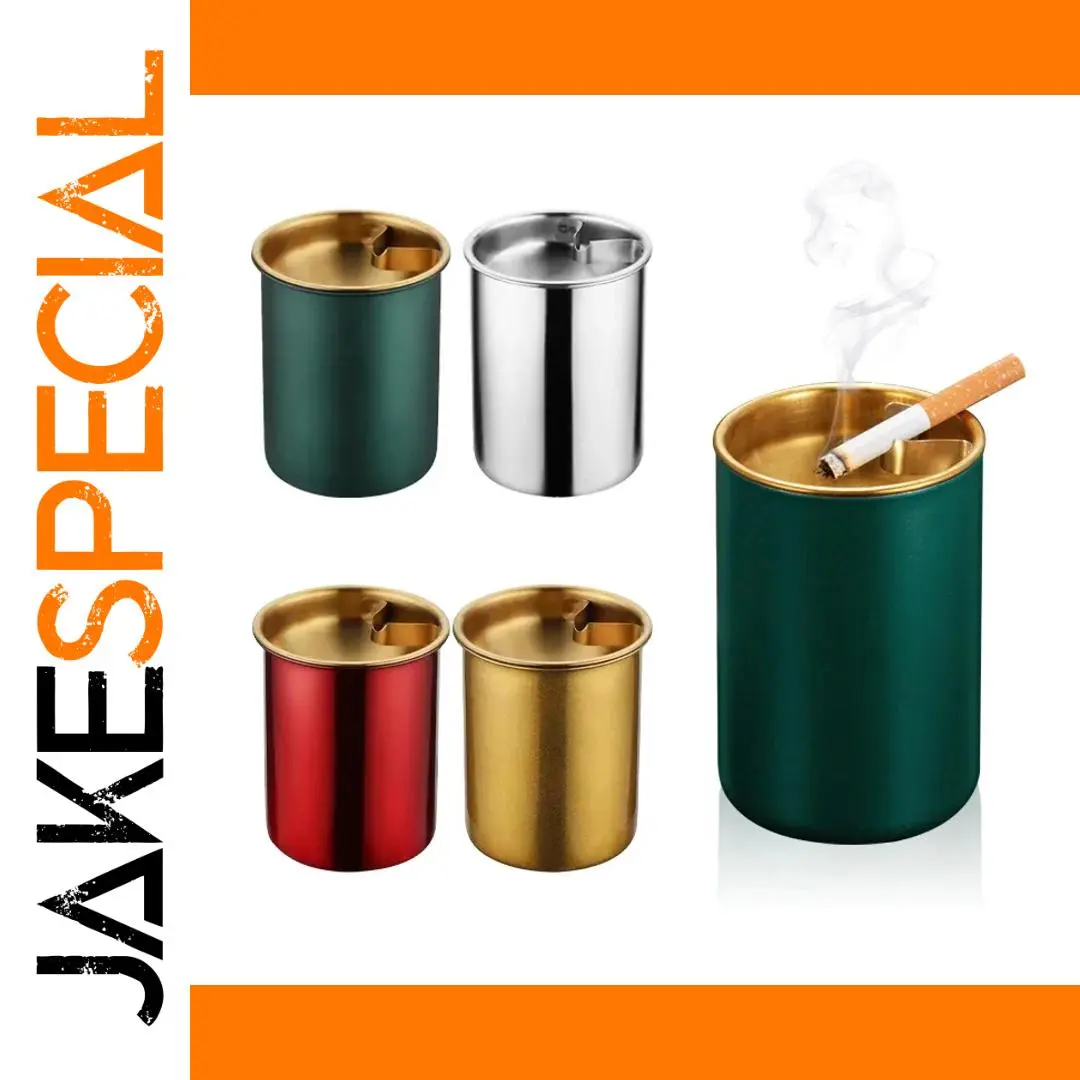 Vibrant Stainless Steel Windproof Ashtray 1 Vibrant Stainless Steel Windproof Ashtray