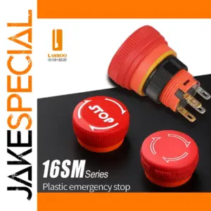 16mm Industrial Emergency Stop Switch with IP64