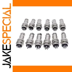 GX20 Circular Connector with Nickel Finish