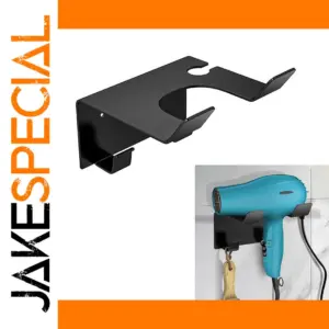 Stainless Steel Wall-Mounted Hair Dryer Holder
