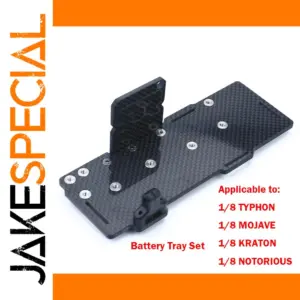 Carbon Fiber RC Battery Tray Set for 1/8 and 1/7 Scale