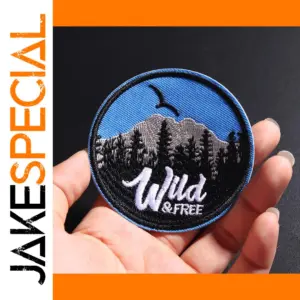 Wild & FREE Nature-Themed Embroidered Patch