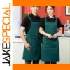 Water-Resistant Chef Apron with Zipper and Pocket