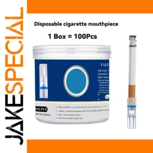 Disposable Cigarette Mouthpiece Set with 100 Acrylic Filters