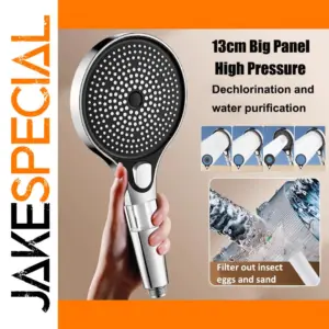 13CM Multi-Mode Round Shower Head with Filter