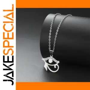 Stainless Steel Eye of Horus Necklace