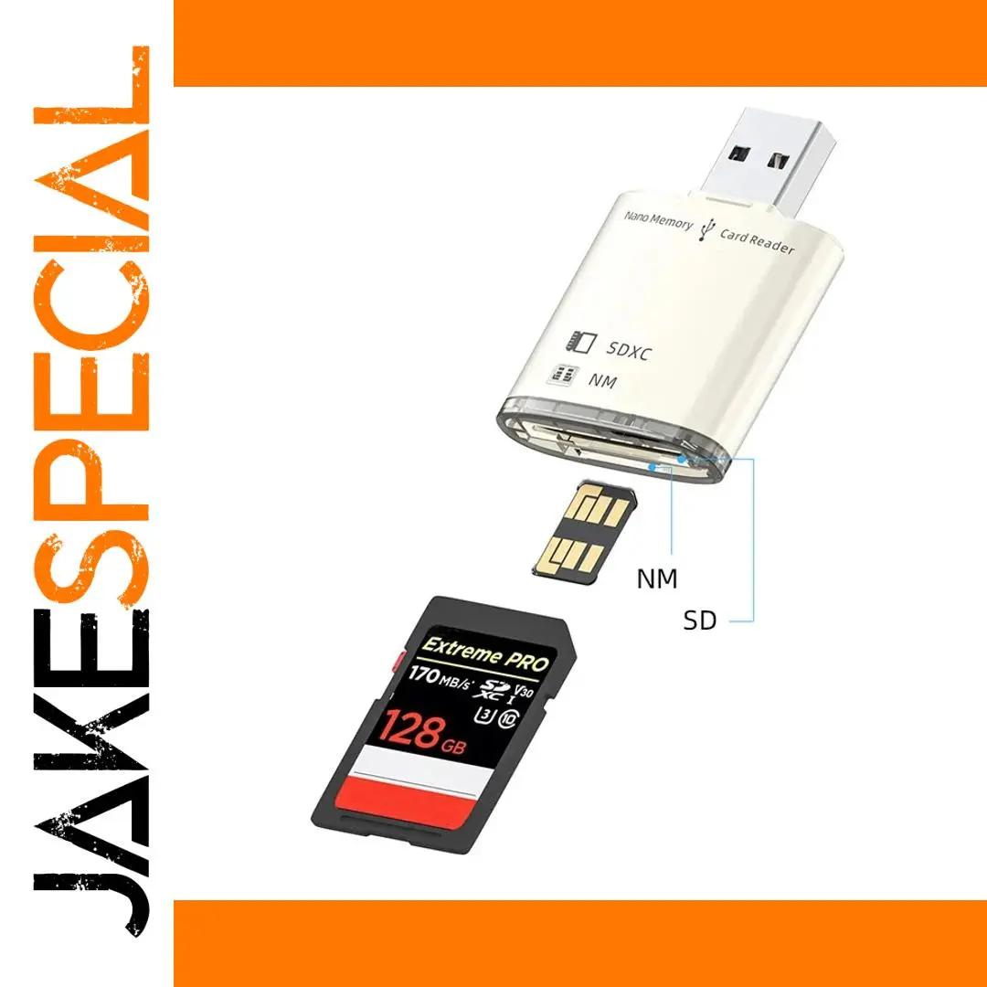 Premium USB 3.0 Dual Card Reader for SD/HD/MN 1 Premium USB 3.0 Dual Card Reader for SD/HD/MN