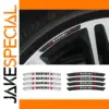 Suzuki Wheel Hub Decal Set in Carbon Finish