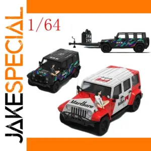 1/64 Scale Diecast Jeep Wrangler Model with Marlboro & HKS