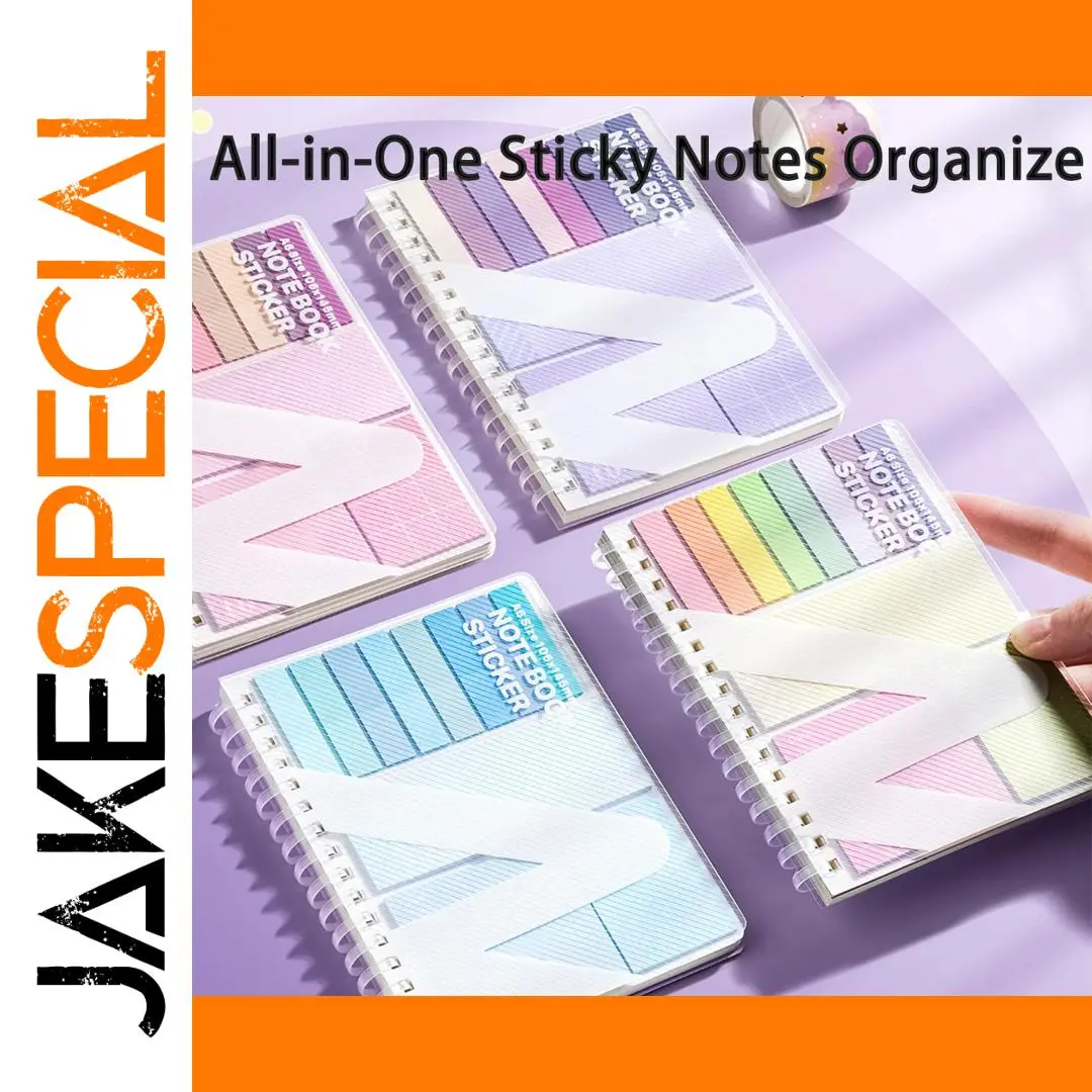 Colorful Sticky Notes Notebook for Organization 1 Colorful Sticky Notes Notebook for Organization