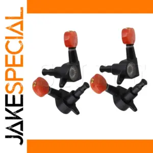 Ukulele Tuning Keys Set with Red Knobs