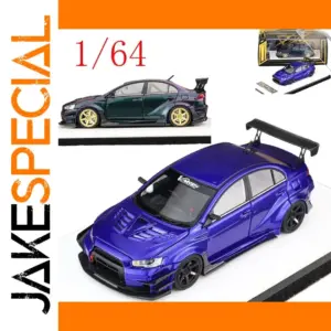Vibrant Blue Mitsubishi Lancer Evolution X Model
