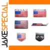 Patriotic Aluminum US Flag Sticker Set
