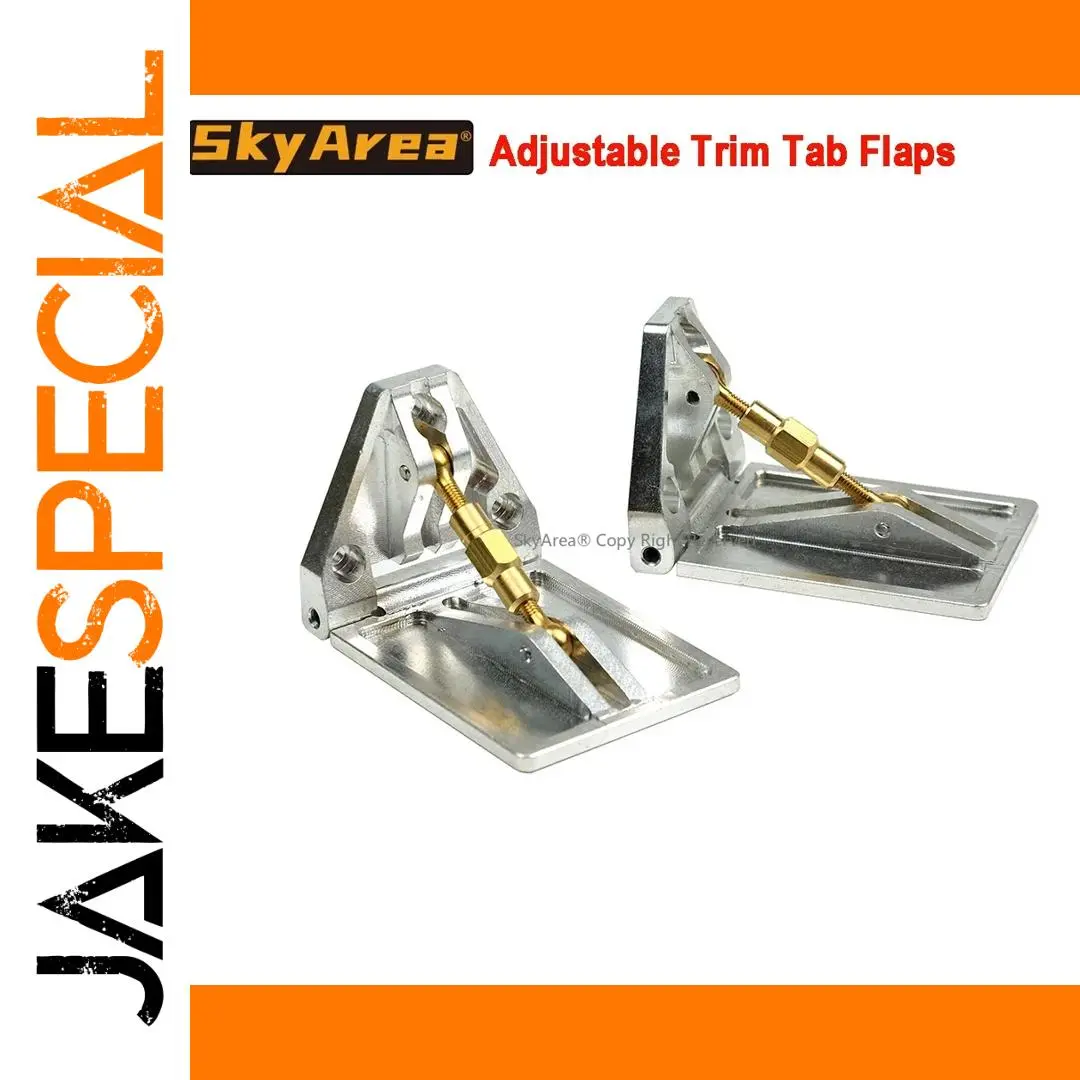 RC Boat Aluminium Trim Tab Flaps Set 1 RC Boat Aluminium Trim Tab Flaps Set