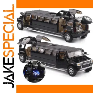 Black Alloy Hummer Limousine Model 1:32 Scale