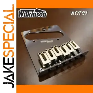 Wilkinson WOT03 Chrome Guitar Bridge for Telecasters