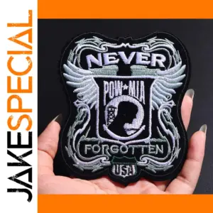 Punk Iron-On Patch with Soldier and Wings