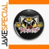 Vibrant Cartoon Tiger Button Pin - Multiple Sizes