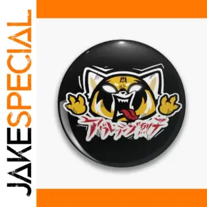 Vibrant Cartoon Tiger Button Pin - Multiple Sizes