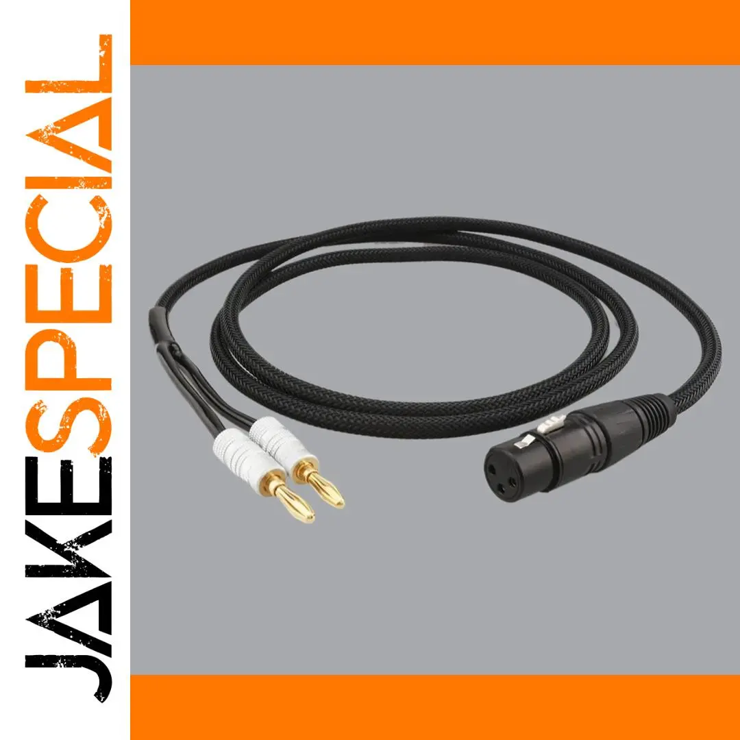 High-Fidelity XLR to Banana Speaker Cable 1 High-Fidelity XLR to Banana Speaker Cable