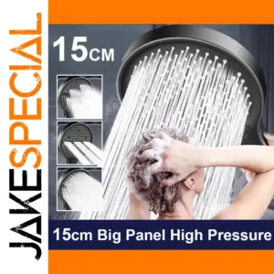 Modern Chrome Shower Head with Multiple Spray Modes
