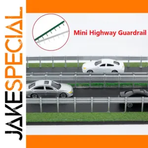 HO Model Highway Guardrail Set (3 pcs)