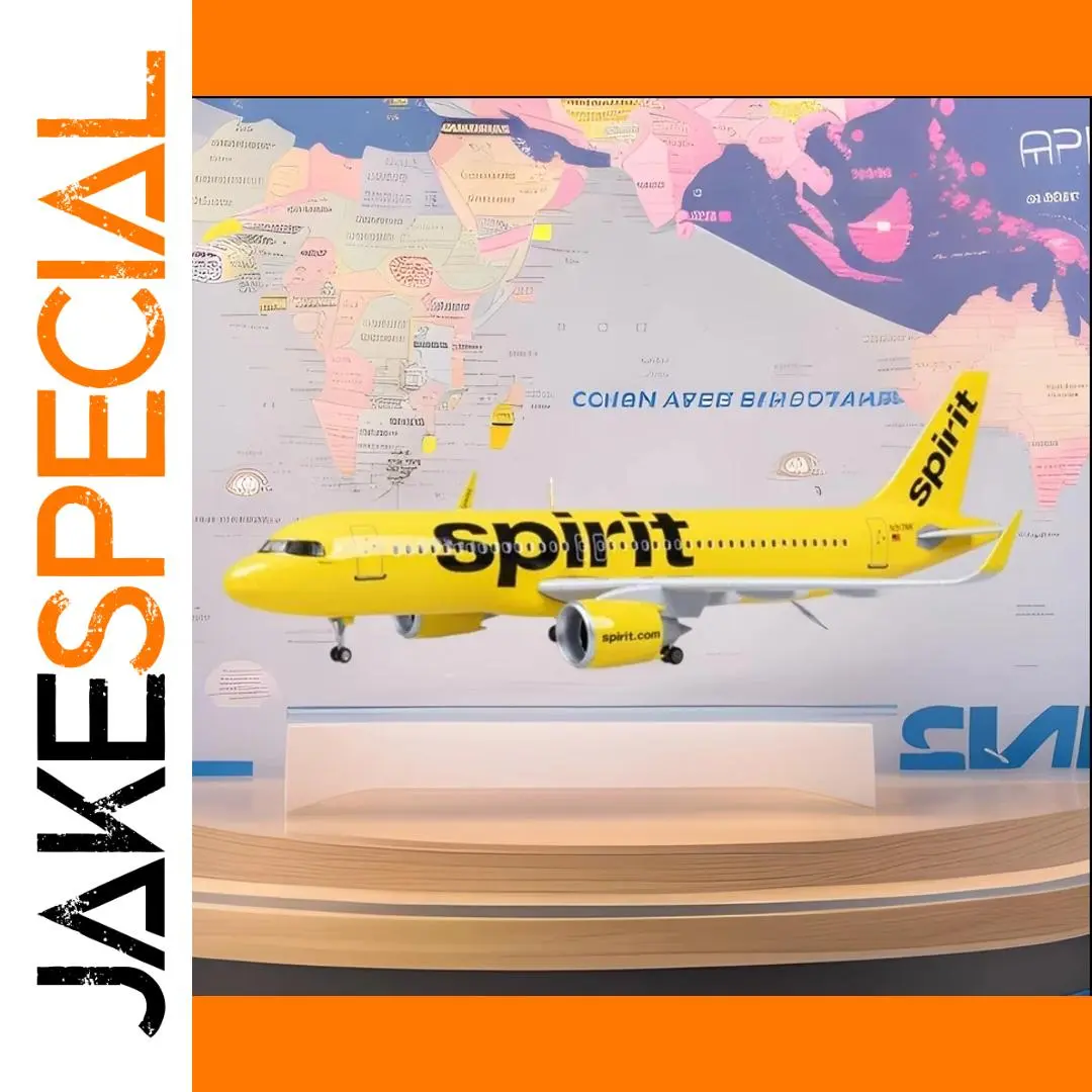 Spirit Airlines Airbus A320 Model 47CM with LED 1 Spirit Airlines Airbus A320 Model 47CM with LED