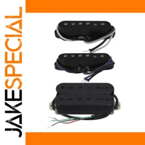 Black HSS Guitar Pickups Set with Alnico 5 magnets