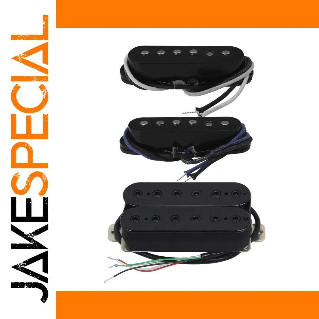 Black HSS Guitar Pickups Set with Alnico 5 magnets 1 Black HSS Guitar Pickups Set with Alnico 5 magnets