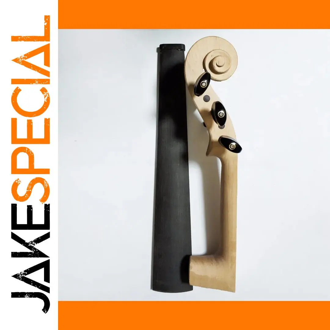 Full-Size Maple Violin Neck Set with Ebony Fittings 1 Full-Size Maple Violin Neck Set with Ebony Fittings