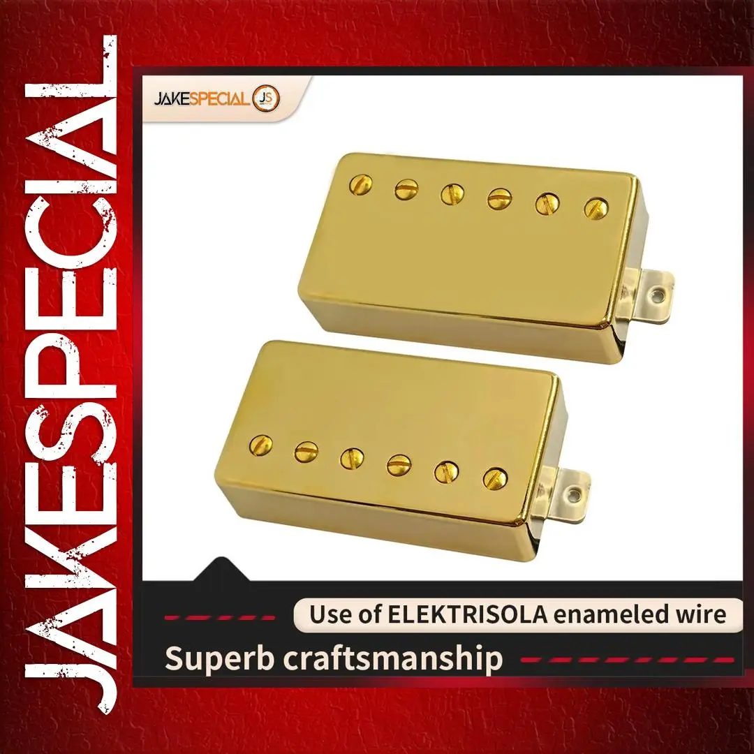 Gold Humbucker Set for Electric Guitar 1 Gold Humbucker Set for Electric Guitar