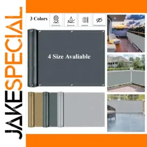 Waterproof Privacy Fence Screen in Dark Gray