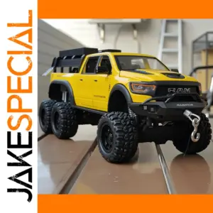 Yellow Diecast Dodge RAM 1000 TRX Model