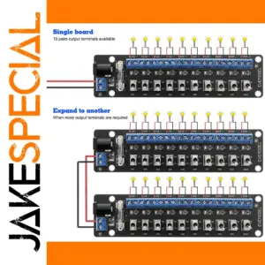 3V-24V Power Distribution Module with 10 Channels
