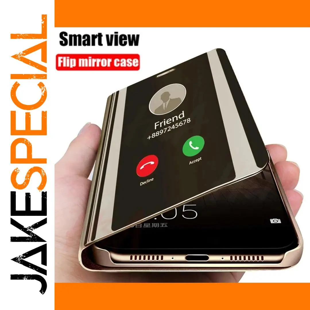 Redmi 12C Mirror Flip Case with Smart Wake 1 Redmi 12C Mirror Flip Case with Smart Wake