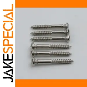 Set of Six Durable Metal Guitar Bridge Saddles